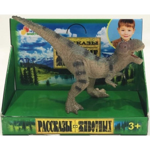 Игрушка пластизоль динозавр тираннозавр 13*5*9.5см индив. дисплей бокс ИГРАЕМ ВМЕСТЕ в кор.2*72шт