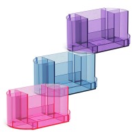 Подставка настольная пластиковая ErichKrause® Victoria, Glitter, ассорти из 3 цветов