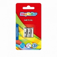 Точилка металлическая  Magtaller METAL TWO, 2 отверстия, блистер
