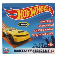 Hot wheels пластилин неон ХОТ ВИЛС 12 цв (180 г) multiart MultiArt в кор.16шт