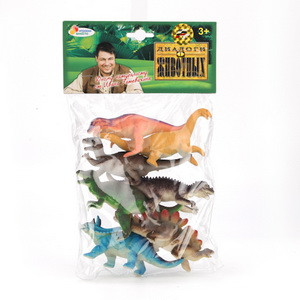 Игрушки пластизоль набор из 7-ми динозавров в пак. ИГРАЕМ ВМЕСТЕ в кор.8*12наб