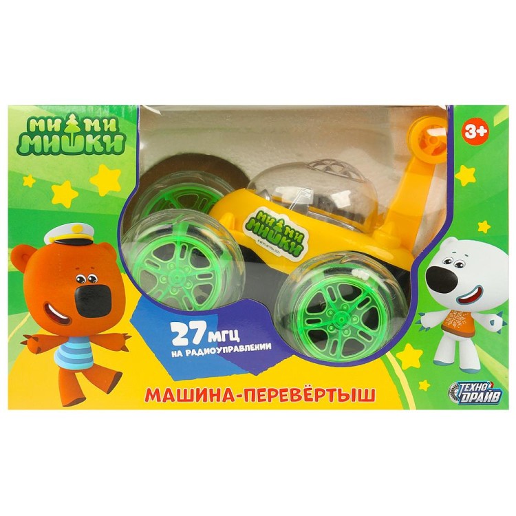 Машина-перевертыш на ру Ми-ми-мишки свет-звук, кор.30*18*15см ТЕХНОДРАЙВ в кор.24шт