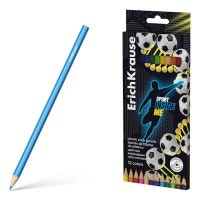 Цветные карандаши пластиковые Sport DNA трехгранные 12 цветов