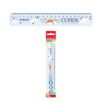 Линейка пластиковая ErichKrause® Cupids, 20см, во флоупаке