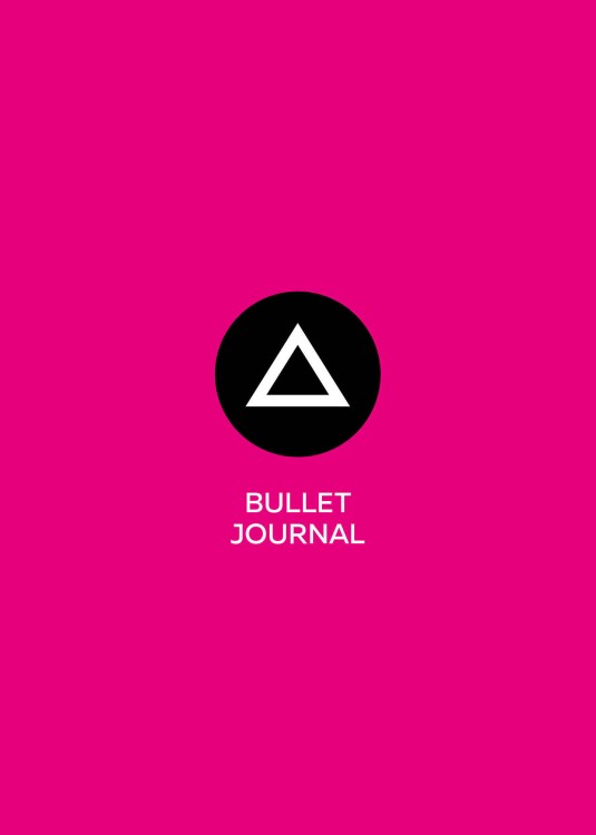 Блокнот. Bullet journal (треугольник) (по мотивам сериала "Игра в кальмара") (формат А4, мягкая обложка, круглые углы)